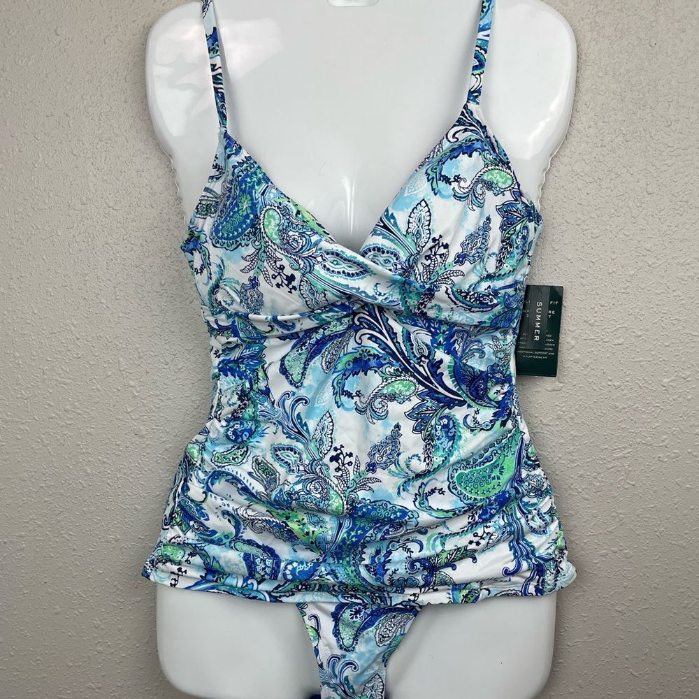NWT Lauren Ralph Lauren Two-Piece Swimsuit Sizes 8 or 10